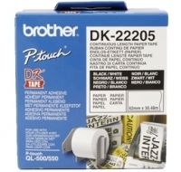 Printer accessories Brother  | DK-22205 Continuous Length Paper Label | White | DK | 30.5 m 