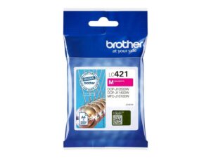 Eksploatacinės medžiagos spausdintuvams Brother  LC421M Ink Cartridge Magenta | 