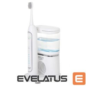 Toothbrush Adler  2-in-1 Water Flossing Sonic Brush | AD 2180w | Rechargeable | For adults | Number of brush heads included 2 | Number of teeth brushing modes 1 | White 
