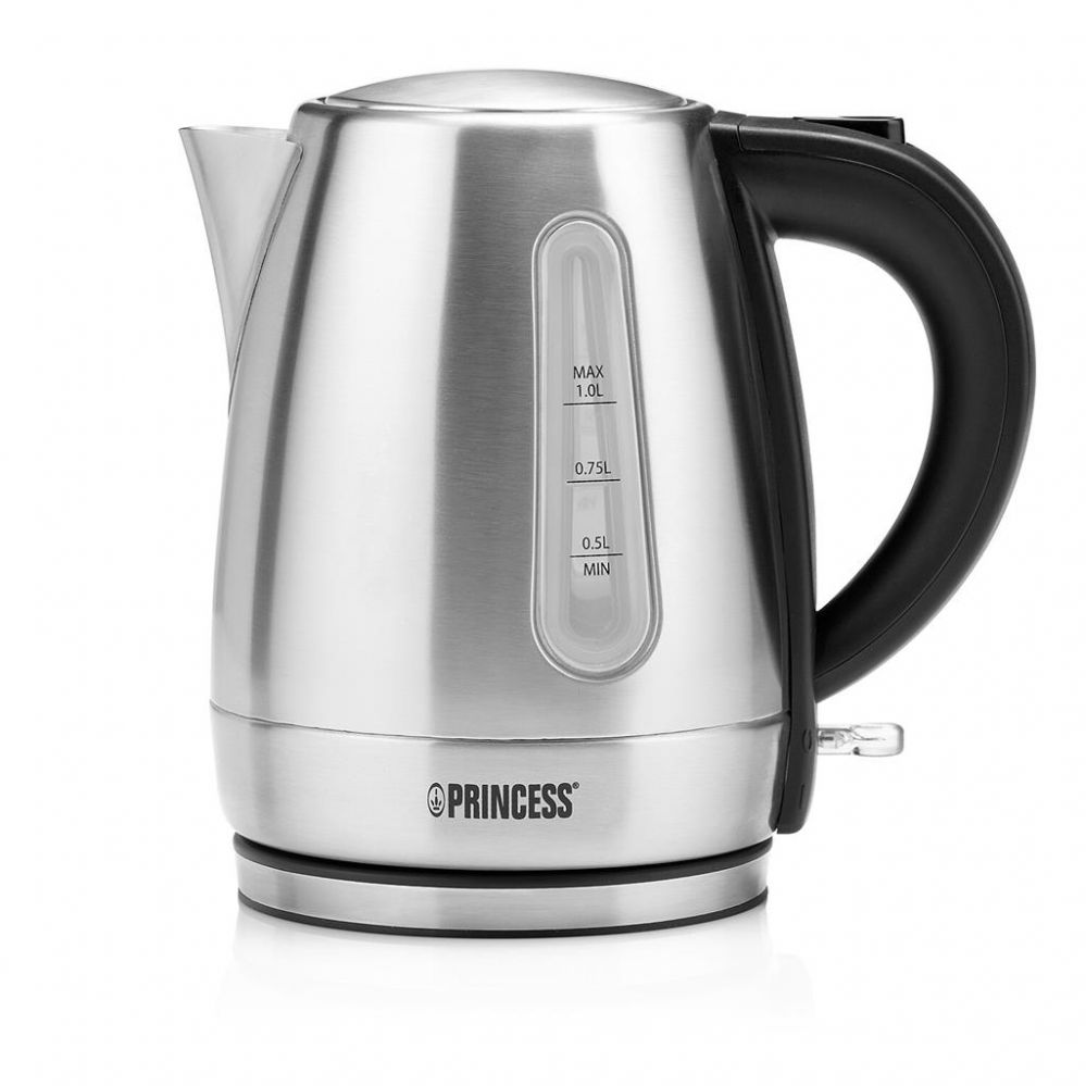 Veekeetja Princess 360° rotational base | 1 L | Silver | Stainless Steel | 2200 W | Kettle | 236023 | Electric