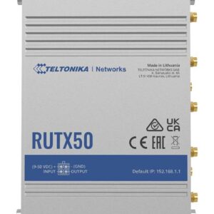 Ruuterid Teltonika  INDUSTRIAL 5G ROUTER | RUTX50 | 802.11ac | 867 Mbit/s | 10/100/1000 Mbps Mbit/s | Ethernet LAN (RJ-45) ports 5 | Mesh Support Yes | MU-MiMO Yes | 5G | Antenna type Internal 