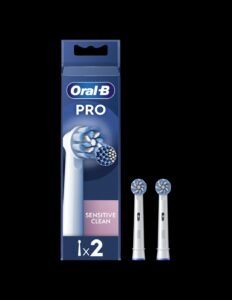 Hambahari Oral-B  | Replaceable toothbrush heads | EB60X-2 Sensitive Clean Pro | Heads | For adults | Number of brush heads included 2 | White 