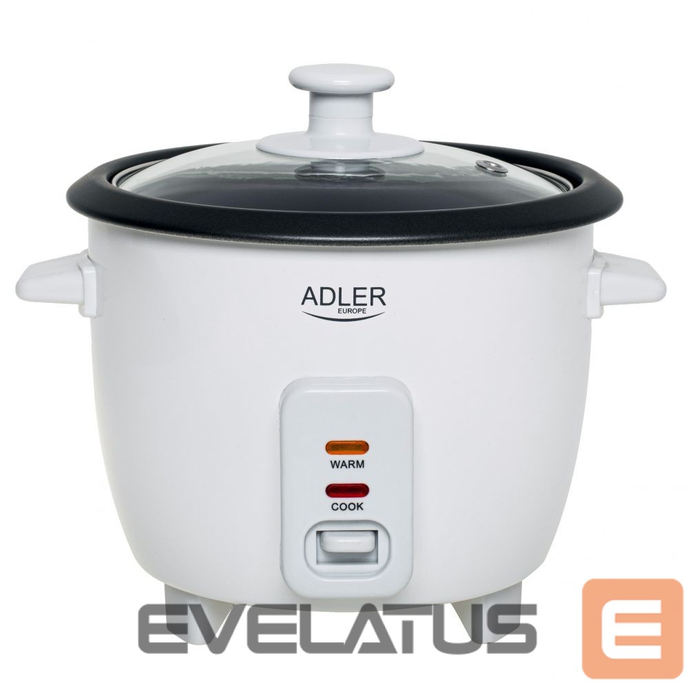 Kiti smulkūs buitiniai prietaisai Adler Rice Cooker | AD 6418 | 300 W | 0.6 L | Number of programs 2 | White
