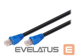 Kabelis Goobay  CAT 6 Outdoor Patch Cable, U/UTP, 20 m, Black 