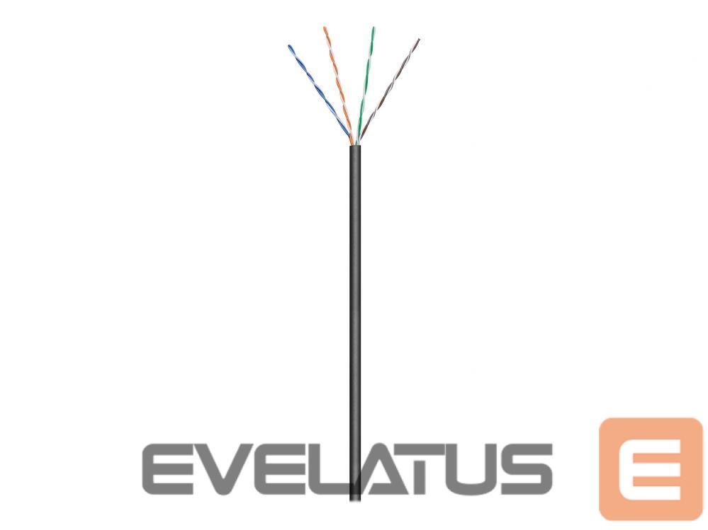 Переходник Goobay 57196 CAT 5e Outdoor Network Cable, U/UTP, 100 m, Black