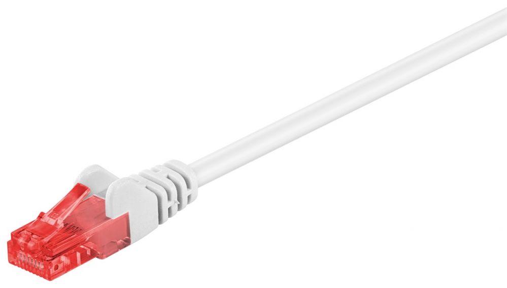 Converter Goobay Patch Cable | 68636 CAT 6 U/UTP | PVC AWG 24/7 | Cable length: 3 m | White