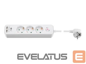 Automātslēdzis Goobay  41264 3-Way Power Strip with Switch and USB | Sockets quantity 3 