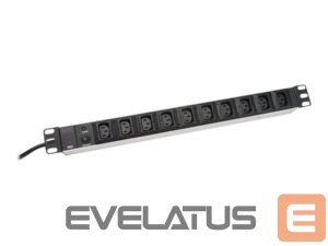 Automātslēdzis Digitus  Aluminum outlet strip, IEC C14 plug | DN-95404 | Sockets quantity 10 
