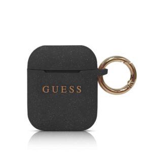 Headphone case Guess - Silicone Case for AirPods 1/2 Black