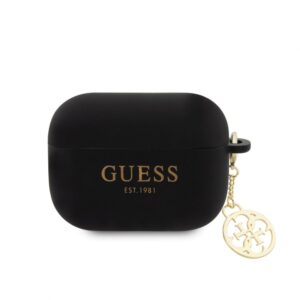 Headphone case Guess - Guess 4G Charm Silicone Case for AirPods Pro 2 Black 