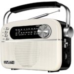 juhtmega kõlarid Sven  Speaker SVEN SRP-505, white (3W, Bluetooth, FM/AM/SW, USB, microSD, AUX, battery) 