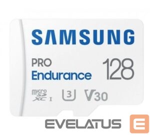 Atmiņas kartes Samsung  Pro Endurance MicroSD 128GB White