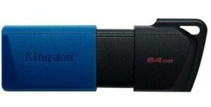 Zibatmiņa Kingston  USB 3.2 Flash Drive DataTraveler Exodia M 64 GB, USB 3.2, Black/Blue 