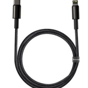 Kaabel Baseus Universal Tungsten Gold Fast Charge Cable USB-C to Lightning 20W 1m Black