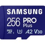 USB atmintinė Samsung  Pro Plus MicroSD 256GB 2023 Blue
