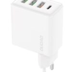 Adapteris Dudao  Fast charger 3x USB / 1x USB Type C 20W, PD, QC 3.0 White