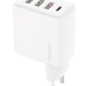 Adapteris Dudao  Fast charger 3x USB / 1x USB Type C 20W, PD, QC 3.0 White