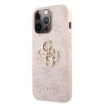 Tagakaaned Guess Apple iPhone 13 Pro Max Metal Logo Case Pink
