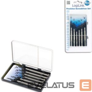 Server – muud tarvikud Logilink  Small Screwdriver Set, 6pcs Incl. transport boxThe set includes1x slot driver 1.4 mm1x slot driver 2.0 mm1x slot driver 2.4 mm1x slot driver 3.0 mm1x Cross slot driver 0 mm1x Cross slot driver 1 mm 