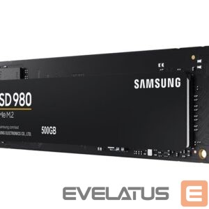 Kõvaketas SSD Samsung  V-NAND SSD 980 500 GB, SSD form factor M.2 2280, SSD interface M.2 NVME, Write speed 3000 MB/s, Read speed 3500 MB/s 