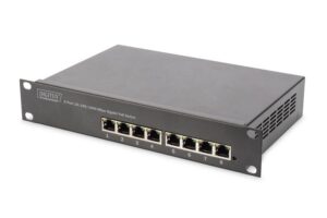 Serveru  - Citi piederumi Digitus  8-port Gigabit Ethernet PoE switch DN-95317 10/100/1000 Mbps (RJ-45), Unmanaged, Rackmountable, Power supply type Internal, Ethernet LAN (RJ-45) ports 8 