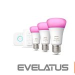 LED pirn Philips  Hue WCA Starter Kit 9W A60 E27 3pcs, Bridge, Switch 