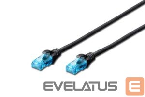 Adapteris Digitus  CAT 5e U-UTP Patch cord, PVC AWG 26/7, Modular RJ45 (8/8) plug, 3 m, Black 