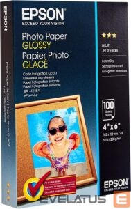 Biuro įrankiai EPSON  Photo Paper Glossy 10 x 15 cm, 200 g/m² 