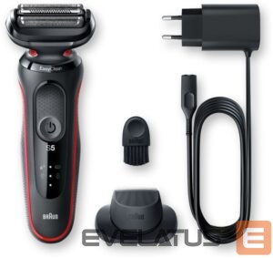 Бритва Braun  Shaver 51-R1200s	 Operating time (max) 50 min, Wet & Dry, Black/Red 