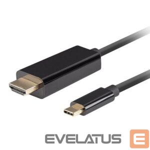 Üleminek Lanberg  USB-C to HDMI Cable, 0.5 m 4K/60Hz, Black 