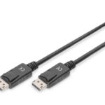 Monitoriaus priedas Digitus  DisplayPort Connection Cable AK-340100-010-S Black, DP to DP, 1 m 
