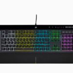 Arvuti klaviatuur Corsair  K55 RGB PRO Gaming keyboard, RGB LED light, US, Wired, Black 