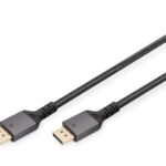Аксессуар для мониторов Digitus  DisplayPort Connector Cable 1.4 	DB-340201-010-S Black, DP to DP, 1 m 