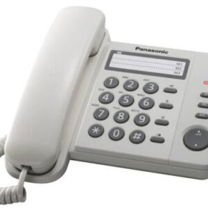 Telefonikomplekt Panasonic  Corded Phone KX-TS520FXW White 