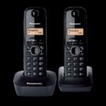 Telefono rinkinys Panasonic  Cordless KX-TG1612FXH Black, Caller ID, Wireless connection, Phonebook capacity 50 entries, Built-in display, Conference call 