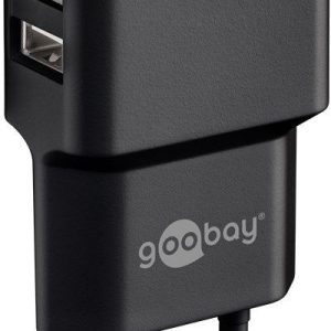 Ruuterid Goobay  Dual USB charger 44951  2.4 A,  2 USB 2.0 female (Type A), Black, 12 W 
