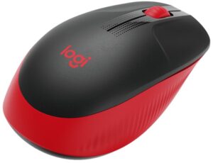 Datora pele Logitech  Full size Mouse M190 	Wireless, Red, USB 