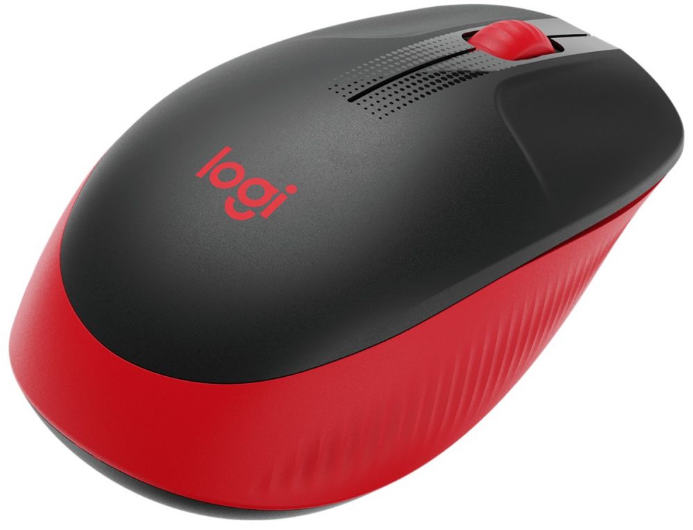 Datora pele Logitech Full size Mouse M190 Wireless, Red, USB