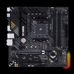Intel procesoriaus pagrindinė plokštė Asus  TUF Gaming B550M-Plus Memory slots 4, Processor family AMD, Micro ATX, DDR4, Processor socket AM4, Chipset AMD B 