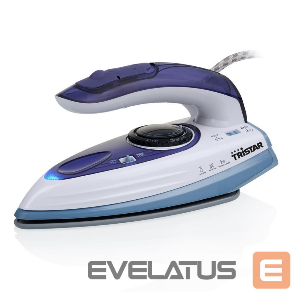 Triikrauad Tristar Travel Steam Iron ST-8152 1000 W, Water tank capacity 60 ml, Continuous steam 15 g/min, Blue