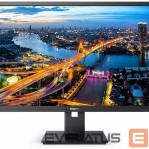 Monitoriai Philips  LCD monitor with PowerSensor 242B1/00 23.8 ", FHD, 1920 x 1080 pixels, IPS, 16:9, Black, 4 ms,  250 cd/m², Headphone out, 75 Hz, W-LED system, HDMI ports quantity 1 