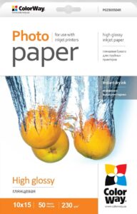 Office supplies ColorWay  A4, High Glossy Photo Paper, 20 Sheets, A4, 200 g/m² 