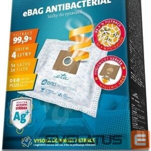 Аксессуар для пылесосов ETA  Vacuum cleaner bags Antibacterial 960068020 Suitable for all , Gallet bagged vacuum cleaners and others (the list attached), Number of bags 5 + microfilter 155x145 mm 