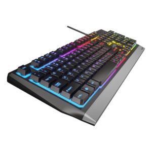Arvuti klaviatuur Genesis  Rhod 300 RGB Gaming keyboard, RGB LED light, US, Black, Wired 
