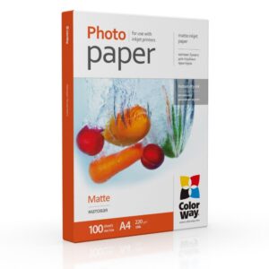 Kontoritarbed ColorWay  Photo Paper 	PM220100A4  Matte, White, A4, 220 g/m² 