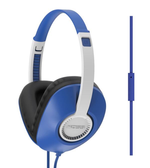 Bezvadu austiņas Koss Headphones UR23iB Wired, On-Ear, Microphone, 3.5 mm, Blue