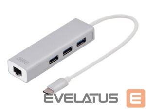 Cita datorprece Digitus  USB Type-C 3-Port Hub + Gigabit Ethernet 