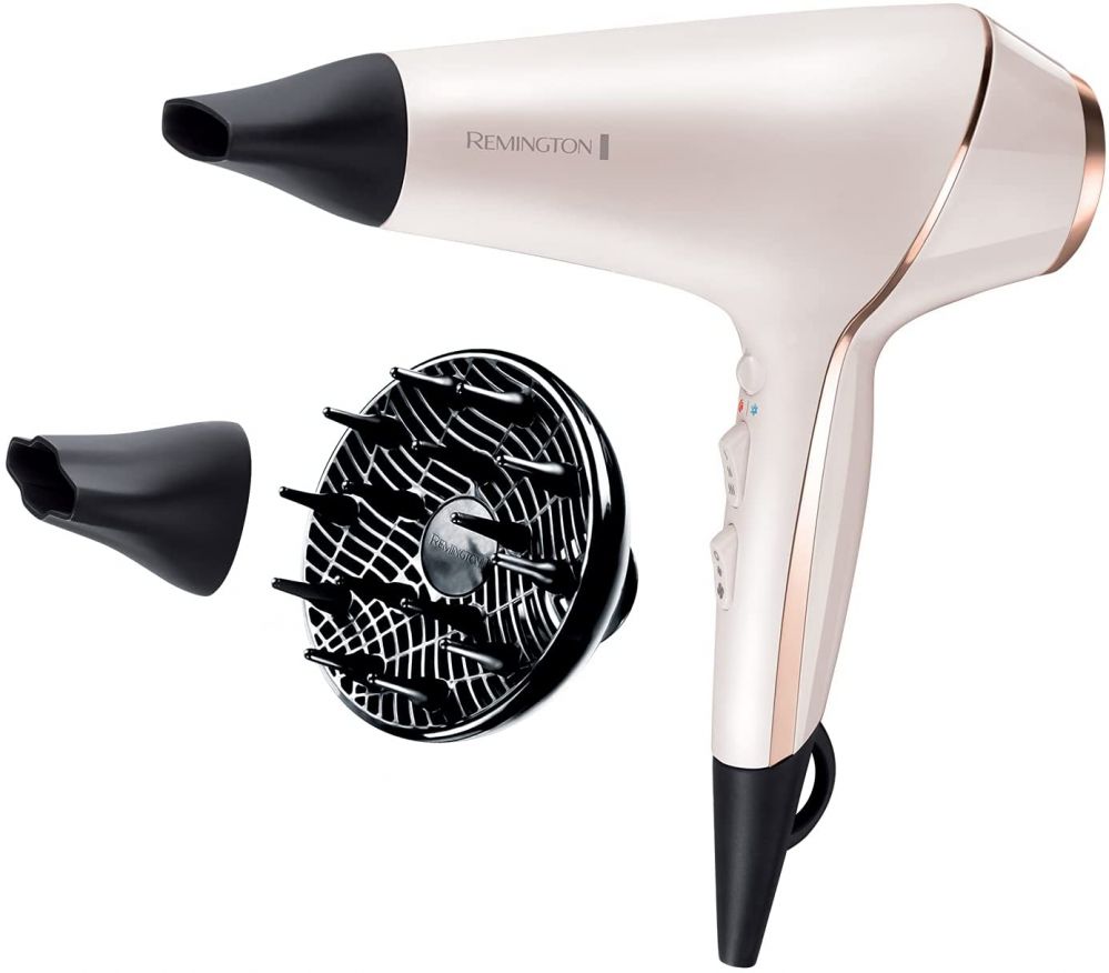 Accessories for manicure and pedicure Remington Hair dryer ProLuxe AC9140 2400 W Number of temperature settings 3 Ionic function Diffuser nozzle White/Gold/Black