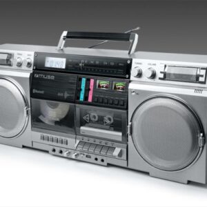 Interactive solution Muse  M-380 GBS Ghetto Blasters, Silver 