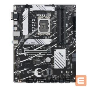 Intel protsessori emaplaat Asus  PRIME B760-PLUS D4 Processor family Intel Processor socket LGA1700 DDR4 Supported hard disk drive interfaces M.2, SATA Number of SATA connectors 4 